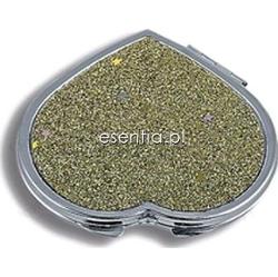 Donegal lusterka Metalowe lusterko kompaktowe w kształcie serduszka [9393]