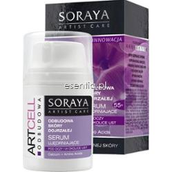 Soraya Artist Care ARTCELL Odbudowa skóry dojrzałej 55+ Serum ujędrniające pod oczy i w okolice ust Calcium + Amino acids 50 ml