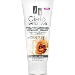AA Cosmetics Ciało Wrażliwe Odżywczo - wygładzający krem do rąk i paznokci Herbaciana Róża 100 ml