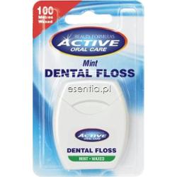 Beauty Formulas Active Oral Care Nić dentystyczna miętowa woskowana 