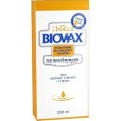 L'Biotica BIOVAX Intensywnie regenerujący szampon do włosów blond 200 ml