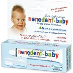 Nenedent  Nenedent Baby pasta do pierwszych ząbków bez fluoru + szczoteczka 20 ml