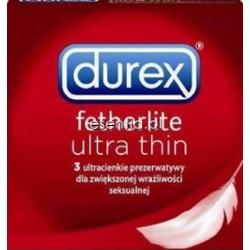 Durex  Prezerwatywy Fetherlite Ultra Thin ultracienkie 