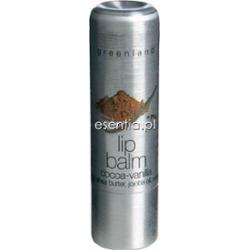 GreenLand Balm & Butter Nawilżający balsam do ust Kakao - Wanilia 4,8 g