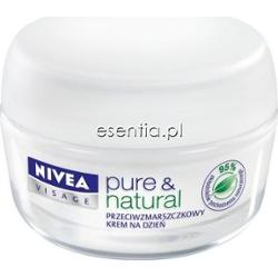 NIVEA Pure & Natural Przeciwzmarszczkowy krem na dzień 50 ml