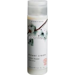 GreenLand  Pure & White Kremowe mleczko pod prysznic Kwiat Bawełny - Lotos 250 ml