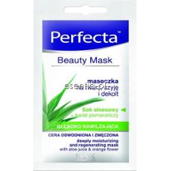 Perfecta Beauty Mask Maseczka głęboko nawilżająca na twarz, szyję i dekolt Nawilżanie 10 ml