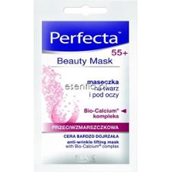 Perfecta Beauty Mask Maseczka przeciwzmarszczkowa na twarz i pod oczy 55+ 10 ml