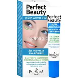 Farmona Perfect Beauty skóra wokół oczu Żel pod oczy i na powieki z aktywnym ekstraktem ze świetlika i białej herbaty 15 ml