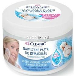 Cleanic  Nawilżane płatki do demakijażu - cera normalna i mieszana op. / 30 szt.