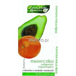 Mincer Pharma Zielona Apteka Maseczka odżywczo-regenerująca z ekstraktem z awokado i mandarynki 15 ml