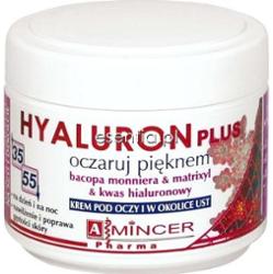 Mincer Pharma Hyaluron + Folic Acid Krem pod oczy i w okolice ust Bacopa Monniera & Matrixyl & Kwas Hialuronowy  50 ml