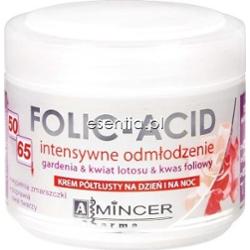 Mincer Pharma Hyaluron + Folic Acid Krem półtłusty na dzień i na noc Gardenia & Kwiat Lotosu & Kwas Foliowy 50 ml