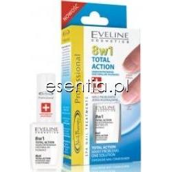 Eveline Nail Therapy Skoncentrowana odżywka do paznokci 8 w 1 Total Action 12 ml