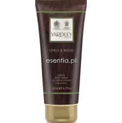 Yardley Citrus & Wood Żel do mycia ciała i włosów 200 ml