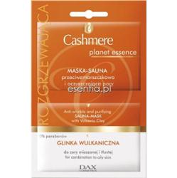 Cashmere Planet Essence Maska-sauna przeciwzmarszczkowa i oczyszczająca pory - Glinka Wulkaniczna 10 ml