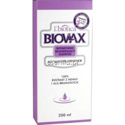 L'Biotica BIOVAX Intensywnie regenerujący szampon do włosów ciemnych 200 ml