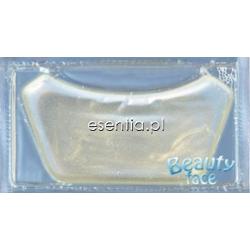 BeautyFace  Szokowa przeciwzmarszczkowa i pobudzająca cyrkulację maska do szyi z diamentami i drobinkami złota op. / 1 płat hydrożelowy