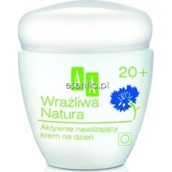 AA Cosmetics  AA Wrażliwa Natura Aktywnie nawilżający krem na dzień 20+ 50 ml