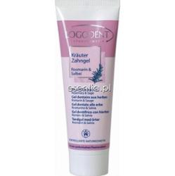 LOGONA Logodent Żel ziołowy do zębów z szałwią i rozmarynem 75 ml