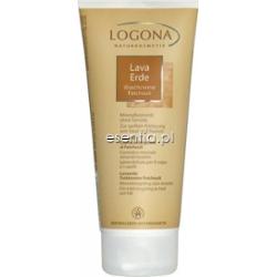 LOGONA Ziemia wulkaniczna Lavaerde Glinka brązowa w kremie z olejkiem paczulowym 200 ml