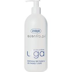 Ziaja ulga Kremowy żel myjący do twarzy i ciała 400 ml