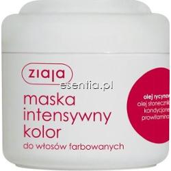 Ziaja intensywna pielęgnacja włosów Maska do włosów intensywny kolor - olej rycynowy 200 ml
