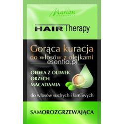 Marion Hair Therapy Gorąca kuracja do włosów z olejkami Orzech Macadamia i Oliwa z oliwek 10 ml