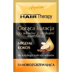 Marion Hair Therapy Gorąca kuracja do włosów z olejkami Migdał i Kokos 10 ml
