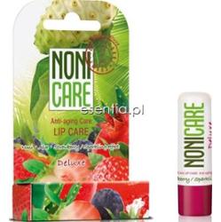 Noni Care Deluxe Anti-ageing 40+ Ochronna pomadka do ust - truskawkowa 5 g