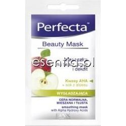 Perfecta Beauty Mask Maseczka wygłaszająca na twarz, szyję i dekolt z kwasami AHA 10 ml