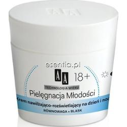 AA Technologia Wieku Pielęgnacja Młodości 18+ Krem nawilżająco - rozświetlający na dzień i noc 50 ml