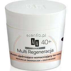 AA Technologia Wieku Multi Regeneracja 40+ Krem ujędrniająco - wzmacniający na noc 50 ml