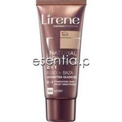 Lirene Pudry i Fluidy Fluid + Baza 2w1 Aksamitna Gładkość Natural Look 30 ml