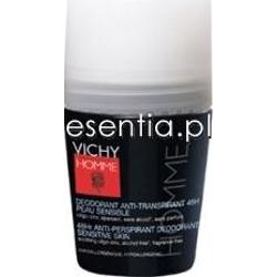 Vichy Vichy Homme Dezodorant w kulce 48-godzinna ochrona przed poceniem do skóry wrażliwej 50 ml