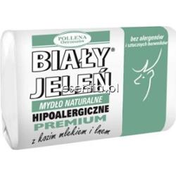 Biały Jeleń Premium Mydło naturalne z kozim mlekiem i lnem 100 g
