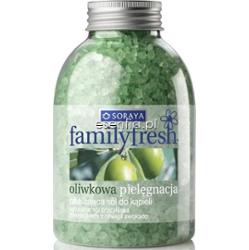 Soraya Family Fresh Nawilżająca sól do kąpieli Oliwkowa Pielęgnacja 600 g