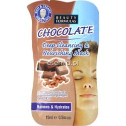 Beauty Formulas  Czekoladowa odżywcza maseczka głęboko oczyszczająca 15 ml