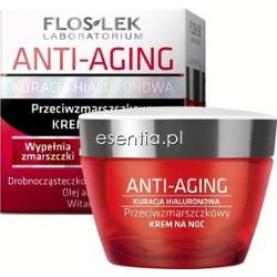 Flos-Lek  Anti-Aging Kuracja Hialuronowa - Przeciwzmarszczkowy krem na noc 50 ml