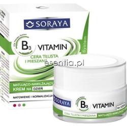 Soraya Vitamin B3 cera tłusta i mieszana Matująco-nawilżający krem na dzień 50 ml
