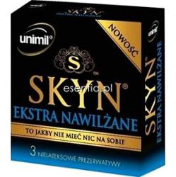 Unimil  Prezerwatywy Skyn Ekstra Nawilżane op. / 3 szt.