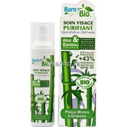 Born to Bio  Krem do twarzy BIO Aloes i Bambus oczyszczający 50 ml