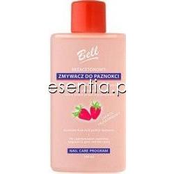 Bell  Bezacetonowy zmywacz do paznokci truskawkowy 100 ml
