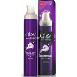 Olay Anti-Wrinkle Krem na dzień + Serum Firm & Lift 40+ 