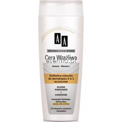 AA Technologia Wieku Cera wrażliwa Delikatne mleczko do demakijażu 2w1 bezzapachowe 200 ml