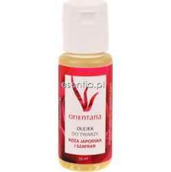 Orientana Olejek do twarzy Róża Japońska i Szafran, 30 ml