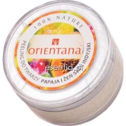 Orientana  Naturalny kremowy peeling do twarzy Papaja i Żeńszeń indyjski 50 g