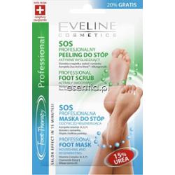 Eveline  SOS Profesjonalny peeling do stóp + SOS Profesjonalna maska do stóp 6 ml