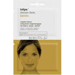 Tołpa dermo face. lipidro. Maska-kokon odżywczo - regenerująca na twarz, szyję i dekolt 2x6 ml