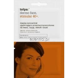 Tołpa dermo face. stimular 40+. Maska-koncentrat ujędrniająco - przeciwzmarszczkowa na twarz, szyję, dekolt i biust 2x6 ml